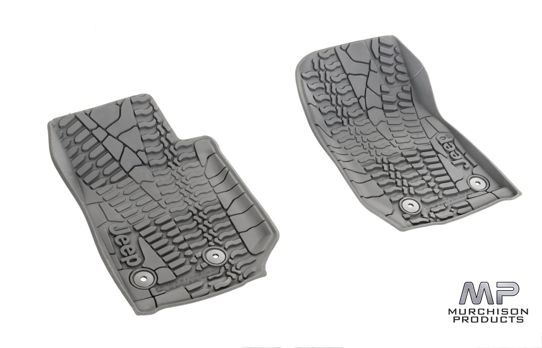 Mopar JK Wrangler Rubber Floor Mats, 2014 – 2018 Front & Rear | Murchison  Products